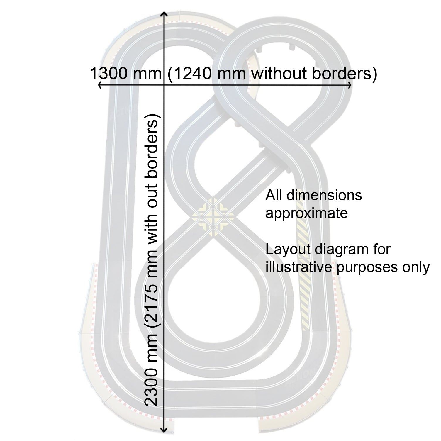 Scalextric cheap track width