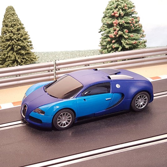 Coche Scalextric 1:32 - Azul / Celeste Bugatti Veyron #MW