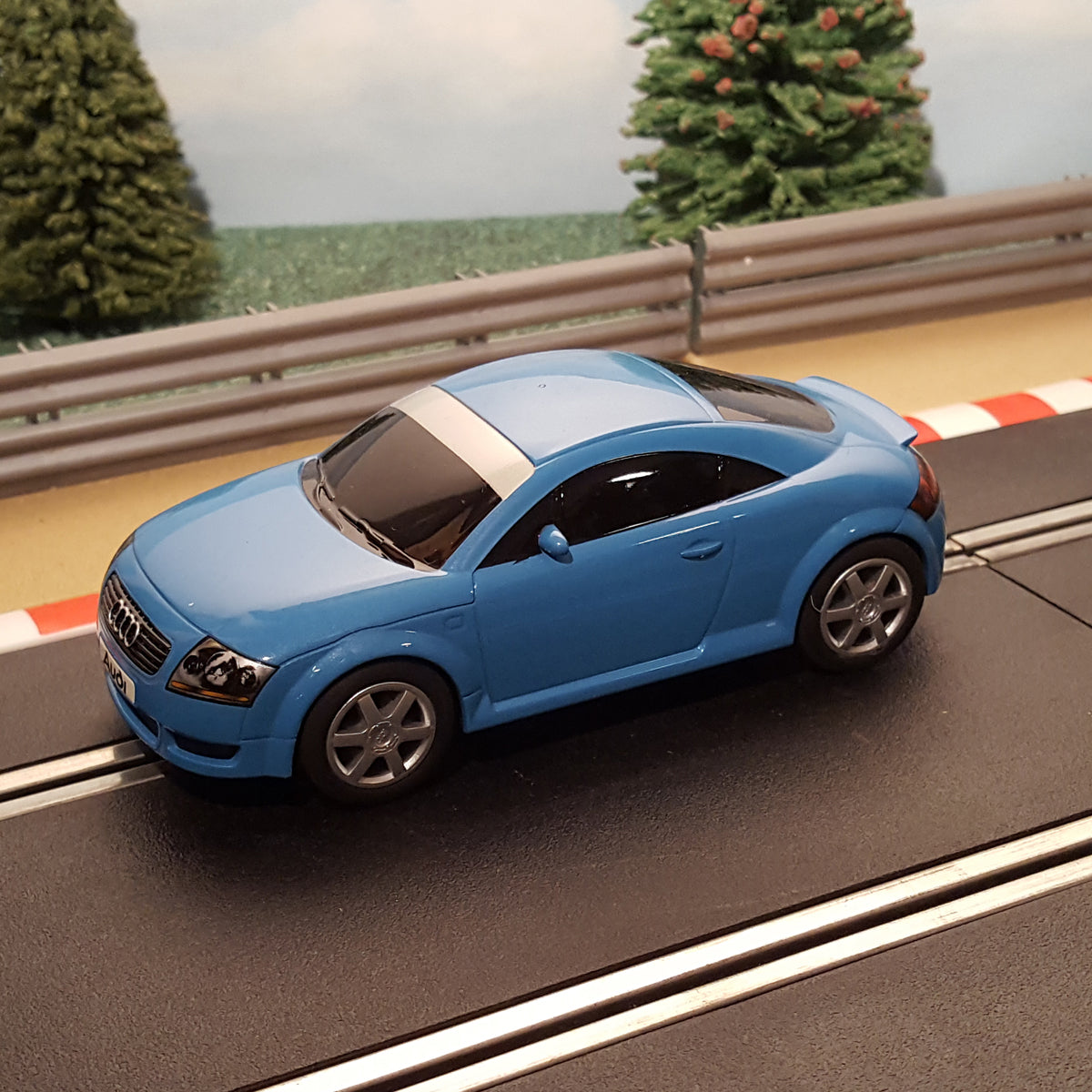 Scalextric 1:32 Car - C2617 Light Blue Audi TT #E