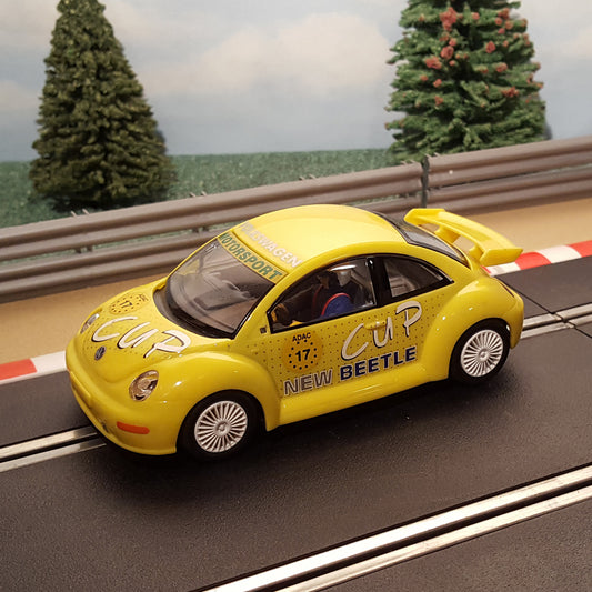 Scalextric 1:32 Car - Yellow VW Volkswagen Beetle #17 #ML